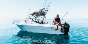 A Northbank 600C sitting at rest | Fibreglass Fishing Boat | Cuddy Cabin | Fishing Boat | Cuddy Fishing Boat | Northbank Boats