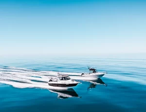 Northbank Boats cruising on Glass off water | Northbank Boats | Offshore Fishing Boats | Fibreglass Fishing Boats