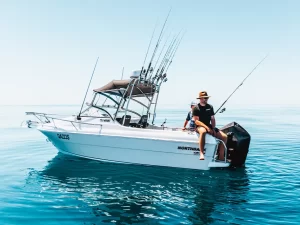 A Northbank 600C sitting at rest | Fibreglass Fishing Boat | Cuddy Cabin | Fishing Boat | Cuddy Fishing Boat | Northbank Boats
