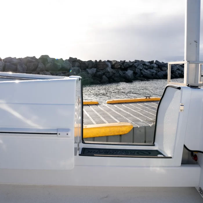 Northbank 650C Port Side Dive Door Interior | 650C | Cuddy Cabin | Offshore Fishing Boat | Fibreglass Fishing Boat