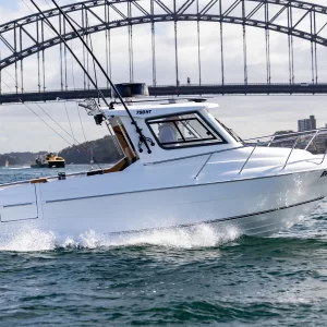 Northbank Boats 750HT cruising in the Sydney Harbour | Northbank Boats | 750HT | Fishing Boat | Fibreglass Fishing Boat | Trailable Fishing Boat | 750HT