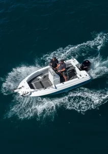 Northbank 520CC Top Down Shot offshore | Offshore Fishing Boat | Fibreglass Fishing Boat | Centre Console | 520CC | Outcast