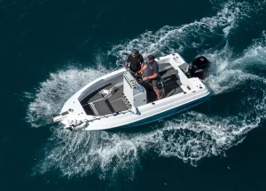 Northbank 520CC Top Down Shot offshore | Offshore Fishing Boat | Fibreglass Fishing Boat | Centre Console | 520CC | Outcast